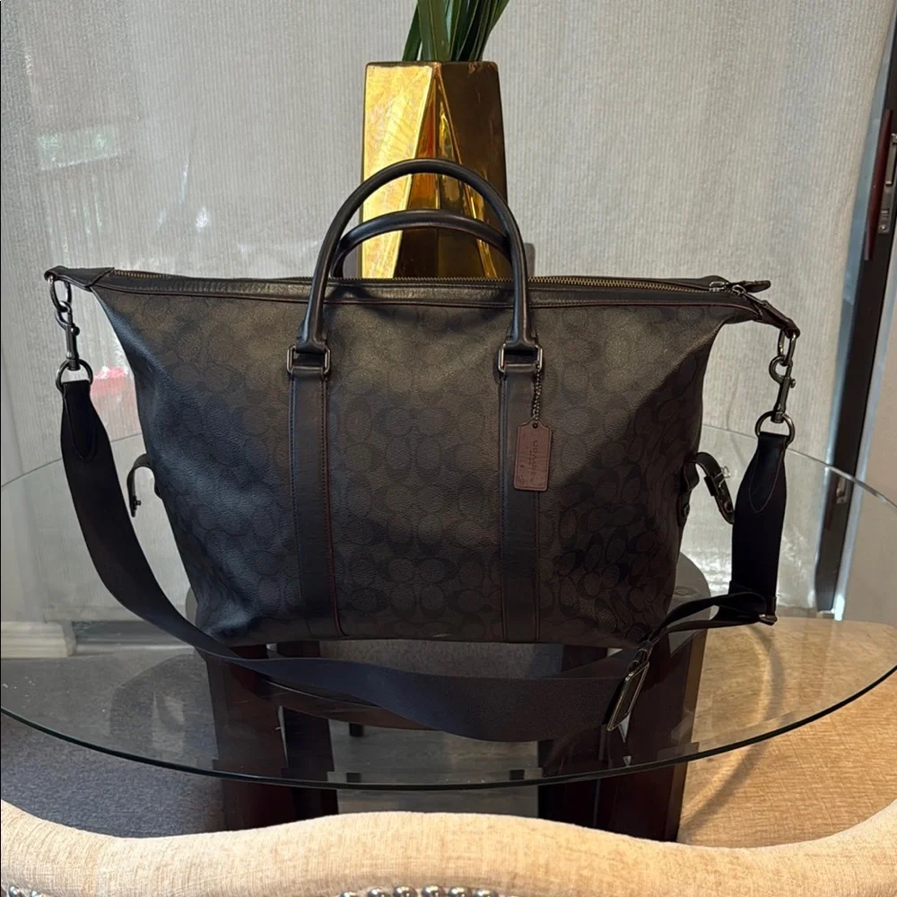 Men's Black Coach Bag